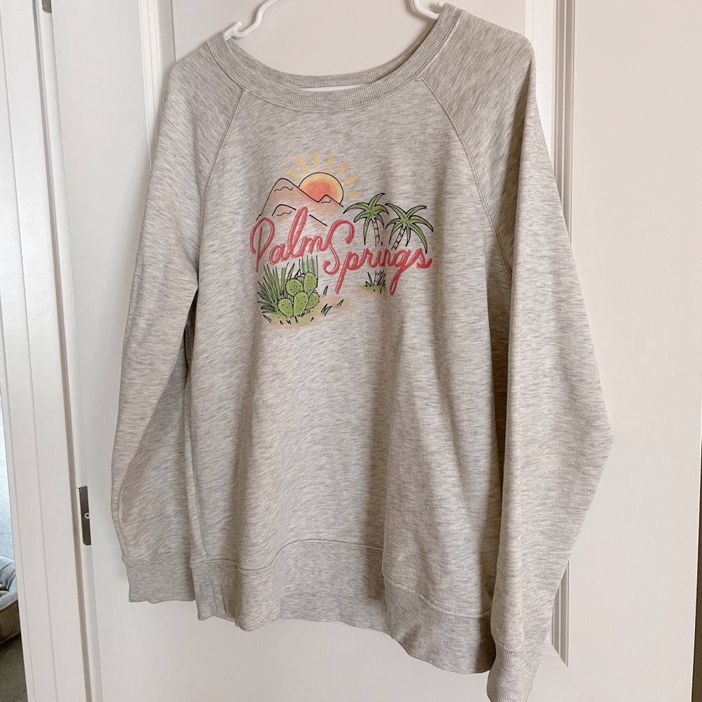 Old Navy “Palm Springs” crewneck sweatshirt